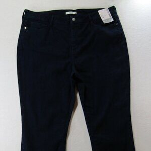 NINE WEST SKINNY Hi-Rise Skinny Women's Size18W DARK Wash Denim Jeans